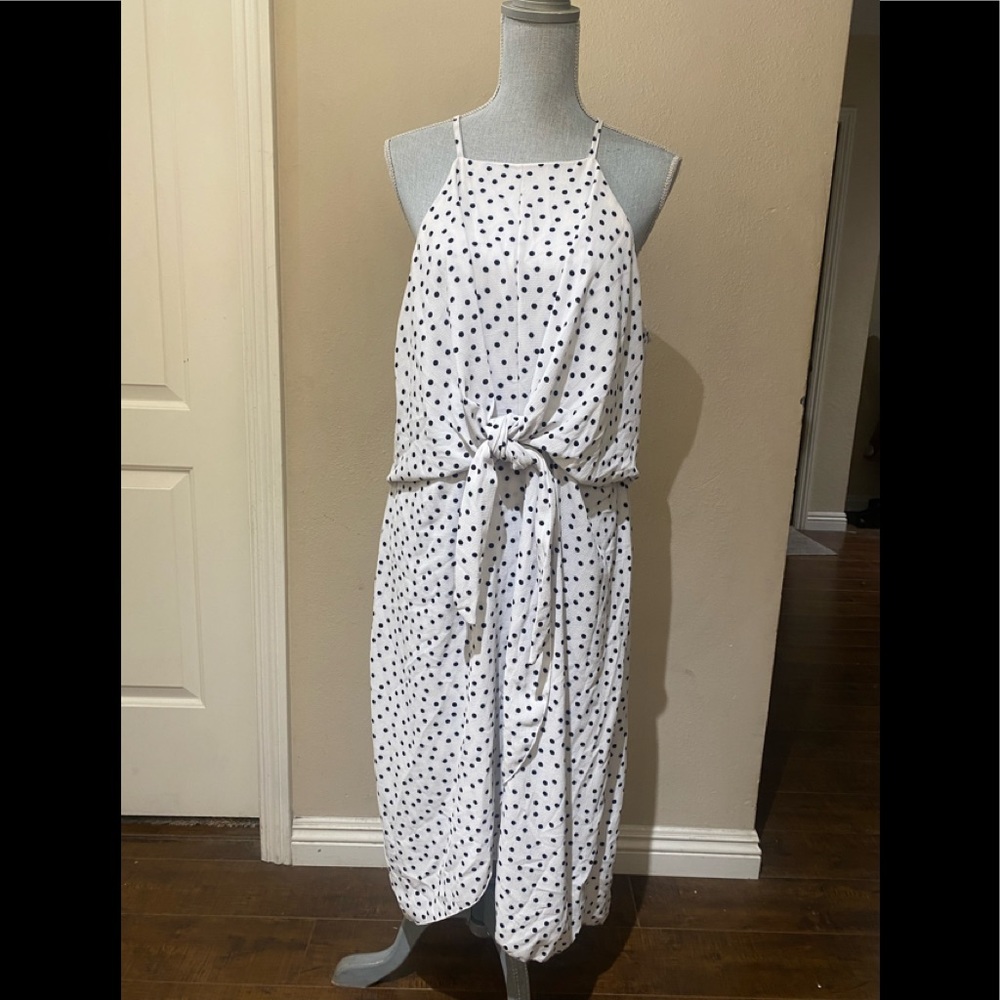 Lillian Polk a dot dress razor back top with a wrap bottom XXL NEW WITH TAGS